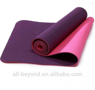 Hot sales popular customize TPE non-slipy non-smile double-layers yoga mat